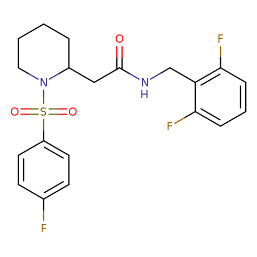 N-[(2,6-difluorophenyl)methyl]-2-[1-(4-fluorobenzenesulfonyl)piperidin-2-yl]acetamide