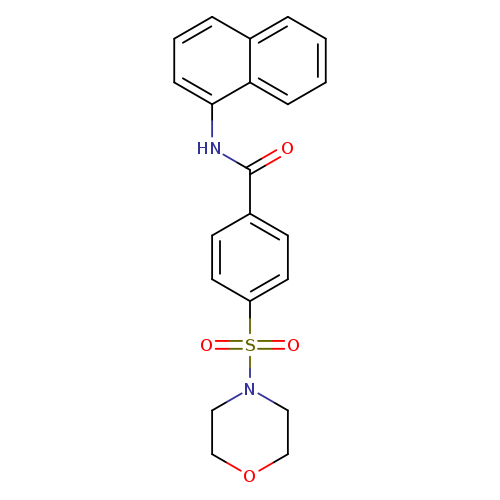 4-(morpholine-4-sulfonyl)-N-(naphthalen-1-yl)benzamide
