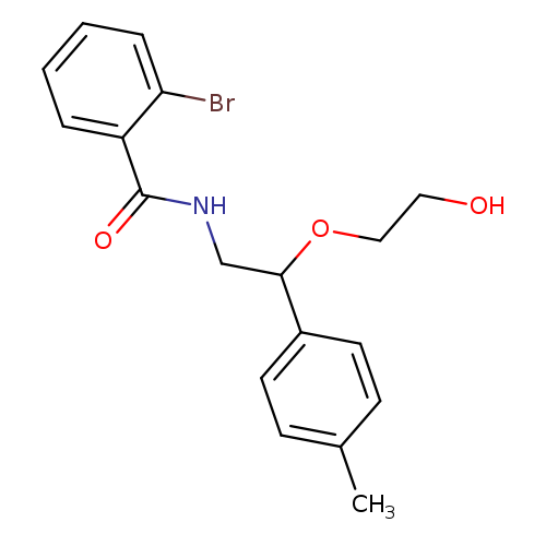 2-bromo-N-[2-(2-hydroxyethoxy)-2-(4-methylphenyl)ethyl]benzamide