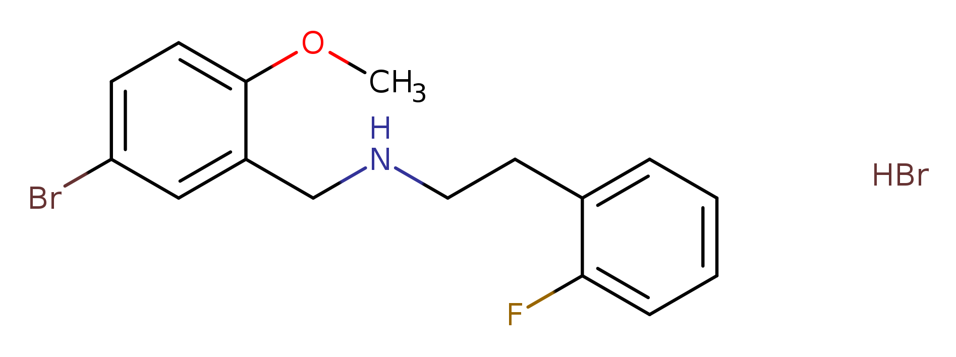 N-(5-bromo-2-methoxybenzyl)-2-(2-fluorophenyl)ethanamine hydrobromide