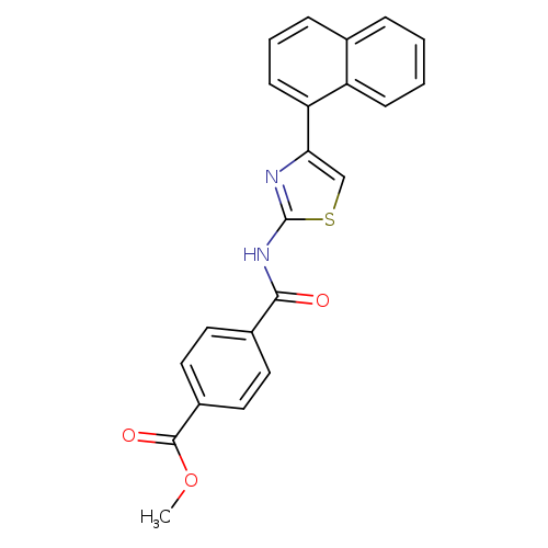 methyl 4-{[4-(naphthalen-1-yl)-1,3-thiazol-2-yl]carbamoyl}benzoate
