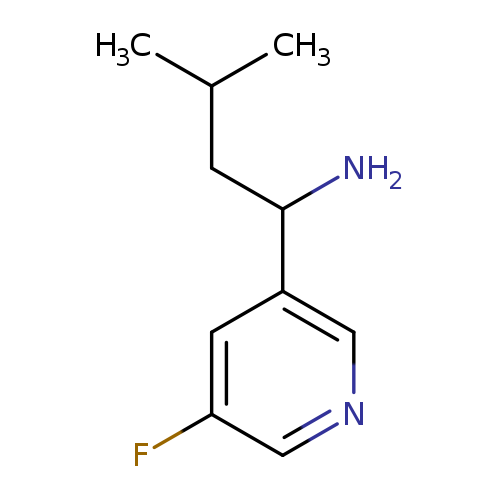 1-(5-fluoropyridin-3-yl)-3-methylbutan-1-amine