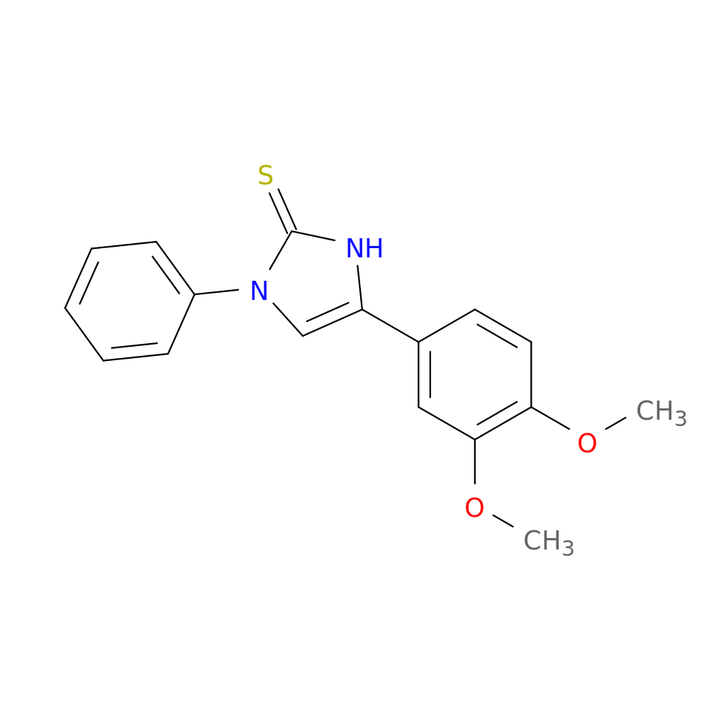 4-(3,4-dimethoxyphenyl)-1-phenyl-2,3-dihydro-1H-imidazole-2-thione