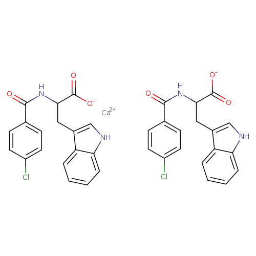 4-Chlorobenzoyl-l-tryptophan calcium salt