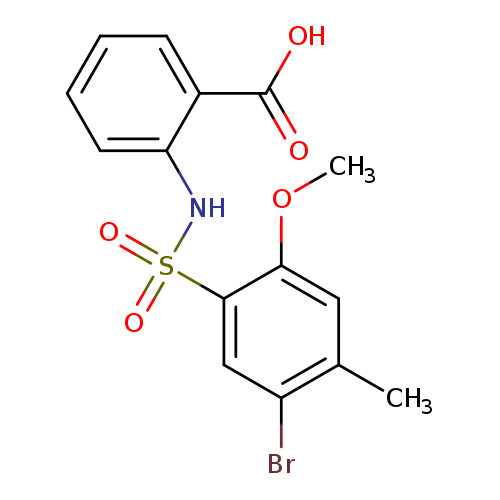 2-(5-bromo-2-methoxy-4-methylbenzenesulfonamido)benzoic acid