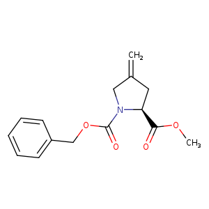 1,2-Pyrrolidinedicarboxylic acid, 4-methylene-, 2-methyl 1-(phenylmethyl) ester, (2S)-