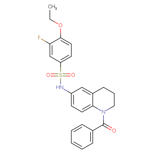 N-(1-benzoyl-1,2,3,4-tetrahydroquinolin-6-yl)-4-ethoxy-3-fluorobenzene-1-sulfonamide