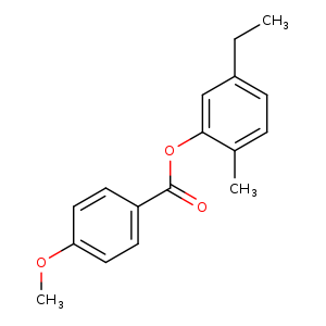 5-ethyl-2-methylphenyl 4-methoxybenzoate