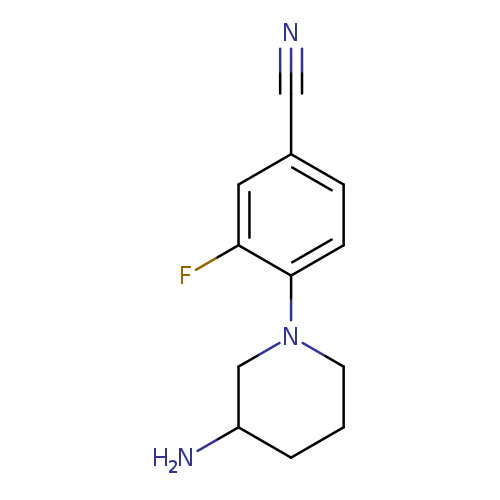 4-(3-Aminopiperidin-1-yl)-3-fluorobenzonitrile