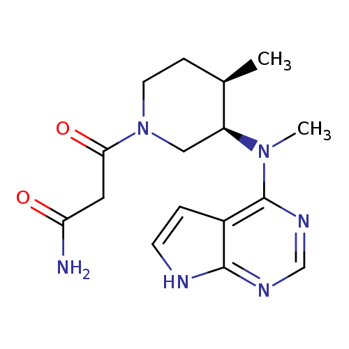 3-((3R,4R)-4-Methyl-3-(Methyl(7H-Pyrrolo[2,3-D]Pyrimidin-4-Yl)Amino)Piperidin-1-Yl)-3-Oxopropanamide