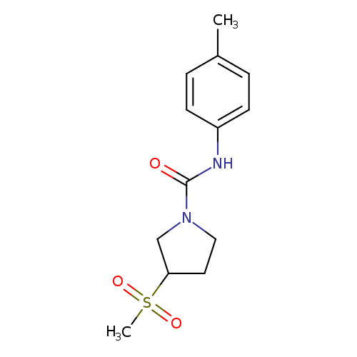 3-methanesulfonyl-N-(4-methylphenyl)pyrrolidine-1-carboxamide