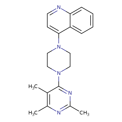 4-[4-(2,5,6-trimethylpyrimidin-4-yl)piperazin-1-yl]quinoline