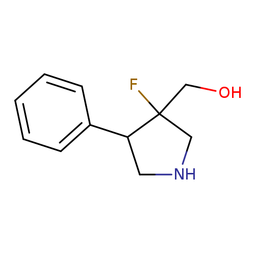 (3-fluoro-4-phenylpyrrolidin-3-yl)methanol