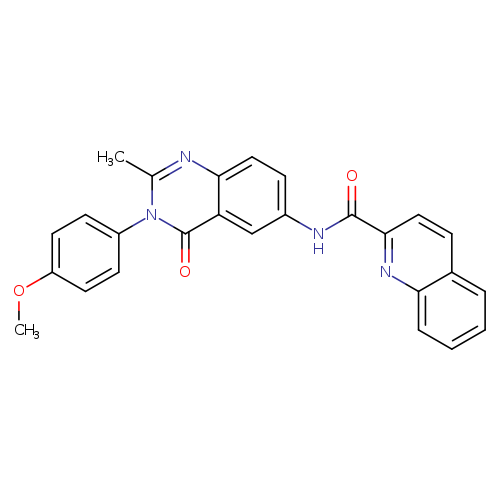N-[3-(4-methoxyphenyl)-2-methyl-4-oxo-3,4-dihydroquinazolin-6-yl]quinoline-2-carboxamide