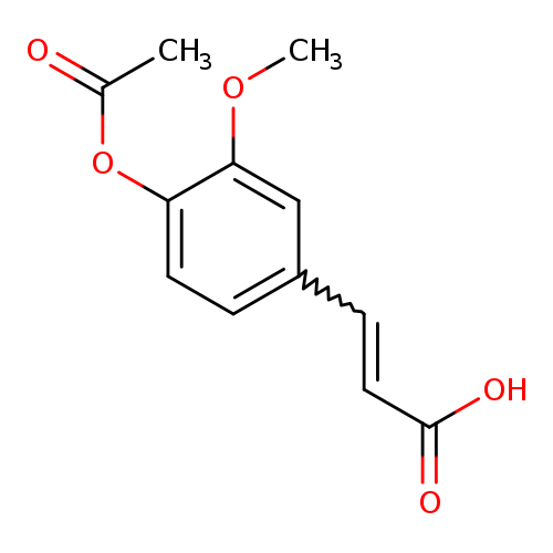 2-​Propenoic acid, 3-​[4-​(acetyloxy)​-​3-​methoxyphenyl]​-