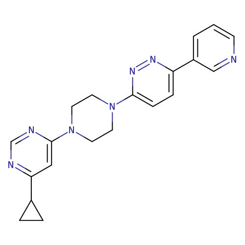 4-cyclopropyl-6-{4-[6-(pyridin-3-yl)pyridazin-3-yl]piperazin-1-yl}pyrimidine