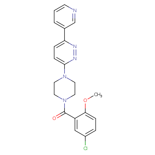 3-[4-(5-chloro-2-methoxybenzoyl)piperazin-1-yl]-6-(pyridin-3-yl)pyridazine