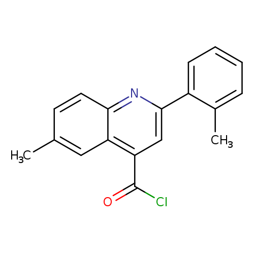 6-Methyl-2-(2-methylphenyl)quinoline-4-carbonyl chloride