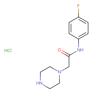 N-(4-fluorophenyl)-2-(piperazin-1-yl)acetamide hydrochloride
