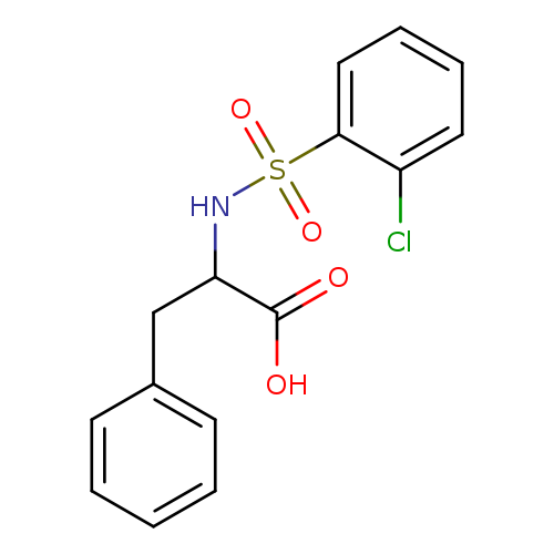 2-(2-Chlorophenylsulfonamido)-3-phenylpropanoic acid