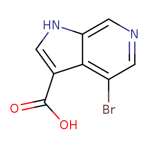1H-Pyrrolo[2,3-c]pyridine-3-carboxylic acid, 4-bromo-