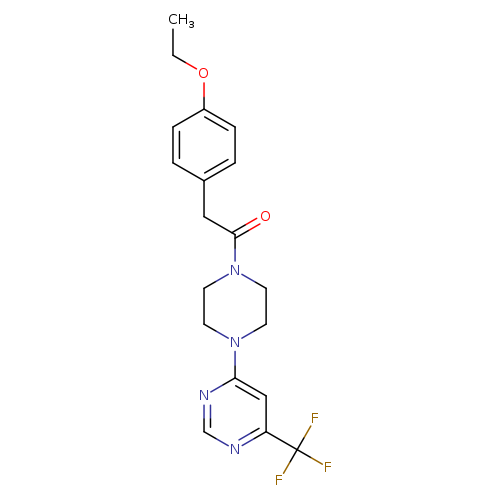 2-(4-ethoxyphenyl)-1-{4-[6-(trifluoromethyl)pyrimidin-4-yl]piperazin-1-yl}ethan-1-one