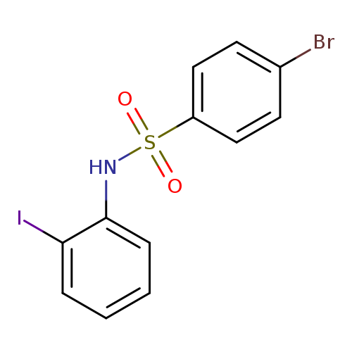 4-bromo-N-(2-iodophenyl)benzenesulfonamide