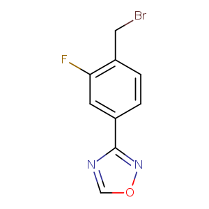 3-(4-(Bromomethyl)-3-fluorophenyl)-1,2,4-oxadiazole