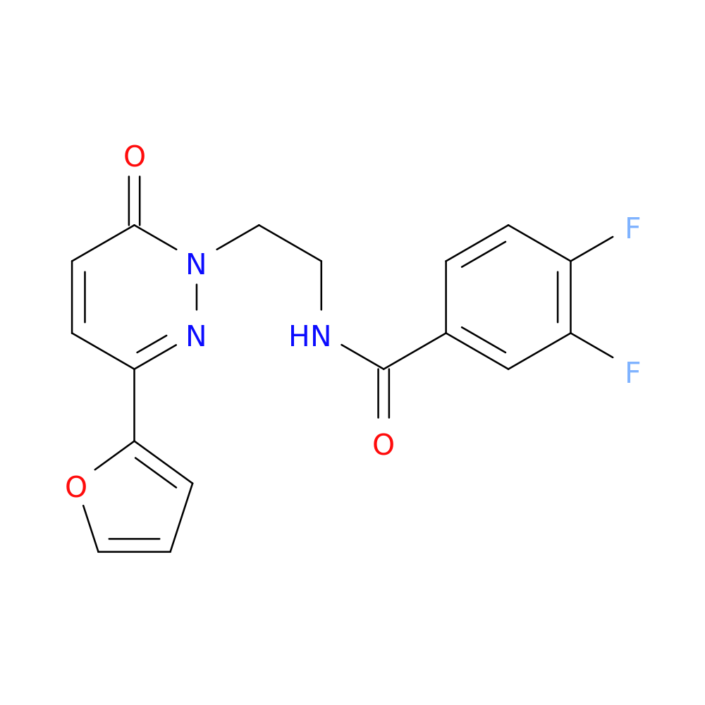 3,4-difluoro-N-{2-[3-(furan-2-yl)-6-oxo-1,6-dihydropyridazin-1-yl]ethyl}benzamide