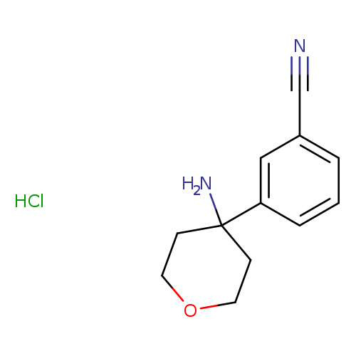 3-(4-aminooxan-4-yl)benzonitrile hydrochloride