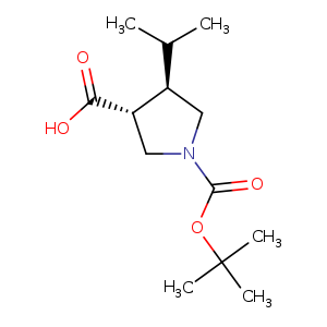 (3R,4R)-1-(tert-Butoxycarbonyl)-4-isopropylpyrrolidine-3-carboxylic acid