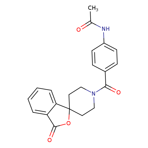 N-[4-({3-oxo-3H-spiro[2-benzofuran-1,4'-piperidine]-1'-yl}carbonyl)phenyl]acetamide