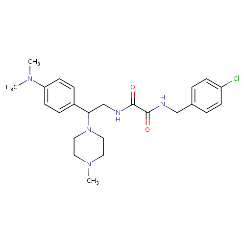 N'-[(4-chlorophenyl)methyl]-N-{2-[4-(dimethylamino)phenyl]-2-(4-methylpiperazin-1-yl)ethyl}ethanediamide
