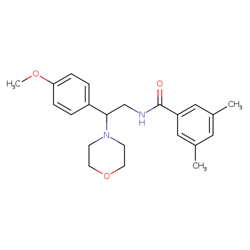 N-[2-(4-methoxyphenyl)-2-(morpholin-4-yl)ethyl]-3,5-dimethylbenzamide