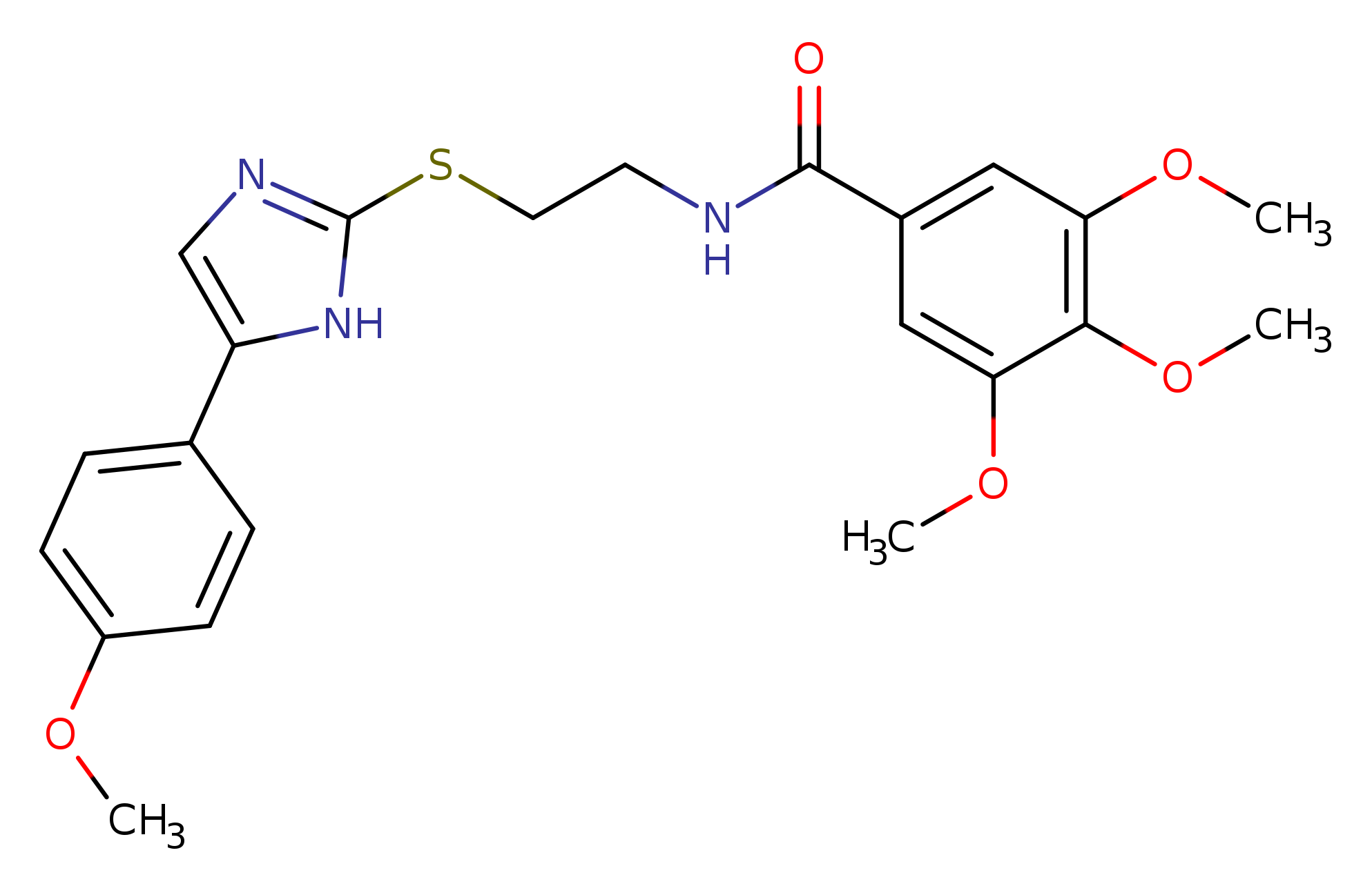 3,4,5-trimethoxy-N-(2-{[5-(4-methoxyphenyl)-1H-imidazol-2-yl]sulfanyl}ethyl)benzamide