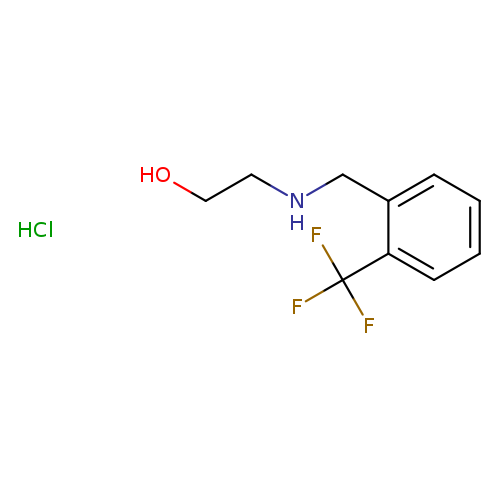2-({[2-(trifluoromethyl)phenyl]methyl}amino)ethan-1-olhydrochloride