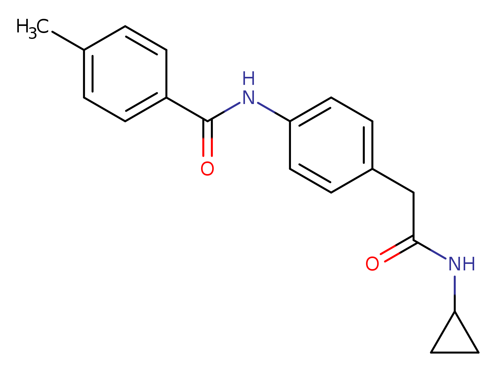 N-{4-[(cyclopropylcarbamoyl)methyl]phenyl}-4-methylbenzamide