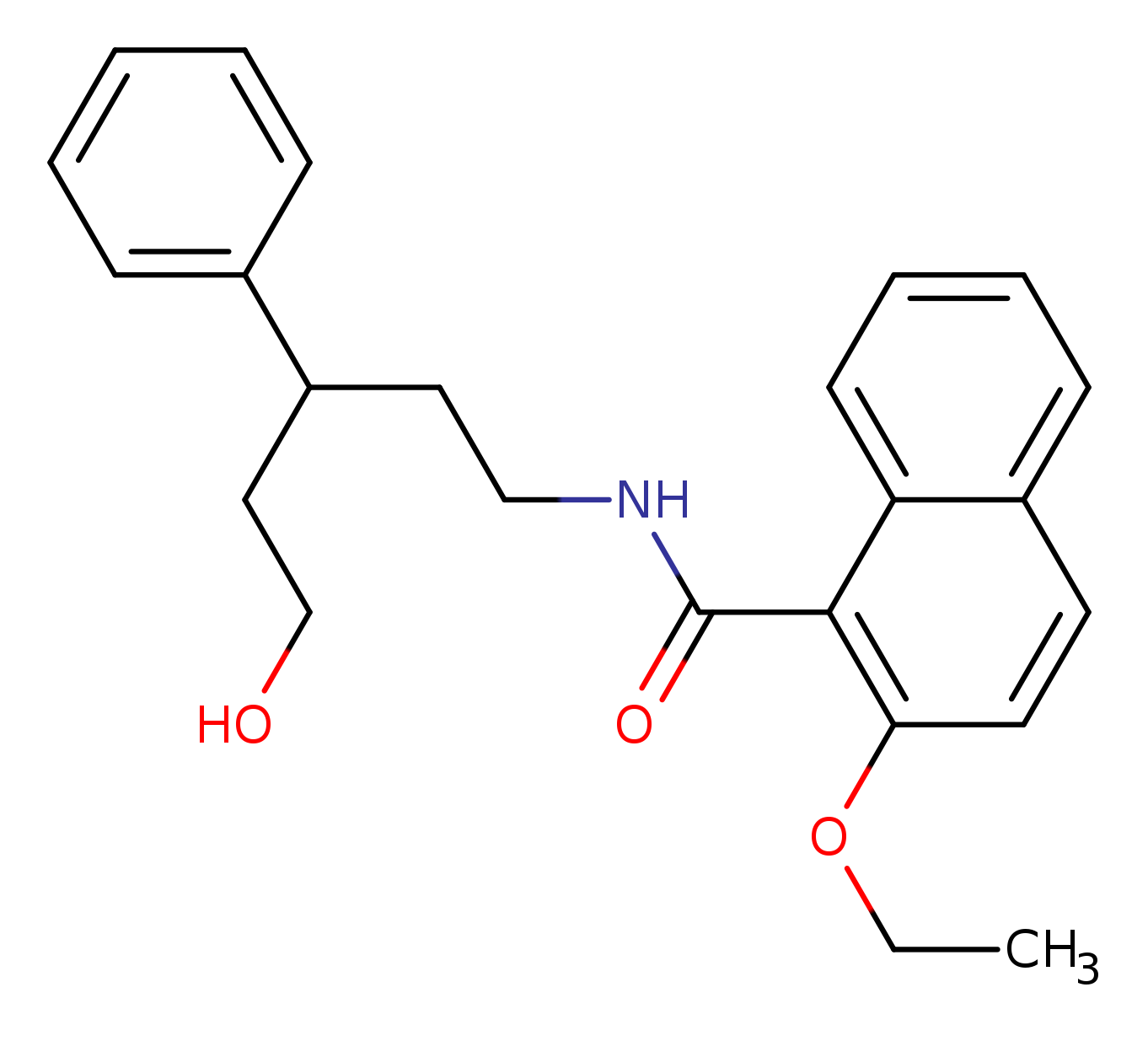 2-ethoxy-N-(5-hydroxy-3-phenylpentyl)naphthalene-1-carboxamide