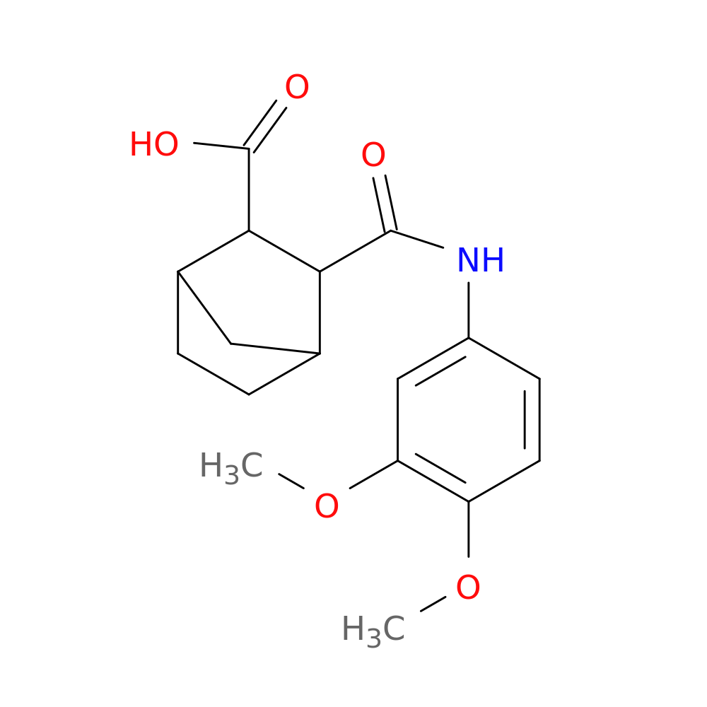3-[(3,4-dimethoxyanilino)carbonyl]bicyclo[2.2.1]heptane-2-carboxylic acid