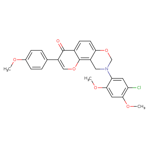 9-(5-chloro-2,4-dimethoxyphenyl)-3-(4-methoxyphenyl)-4H,8H,9H,10H-chromeno[8,7-e][1,3]oxazin-4-one