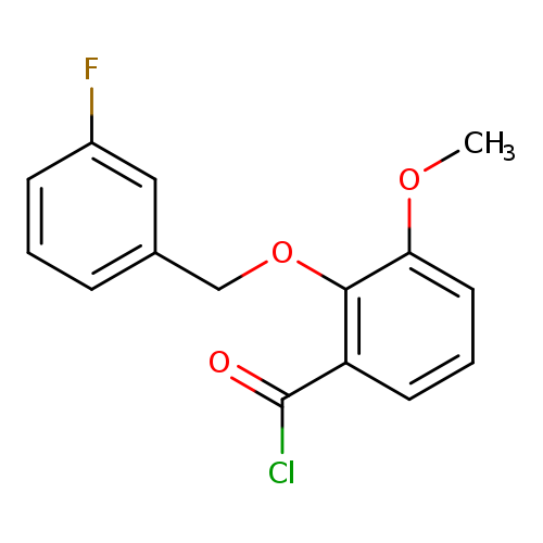 2-[(3-Fluorobenzyl)oxy]-3-methoxybenzoyl chloride