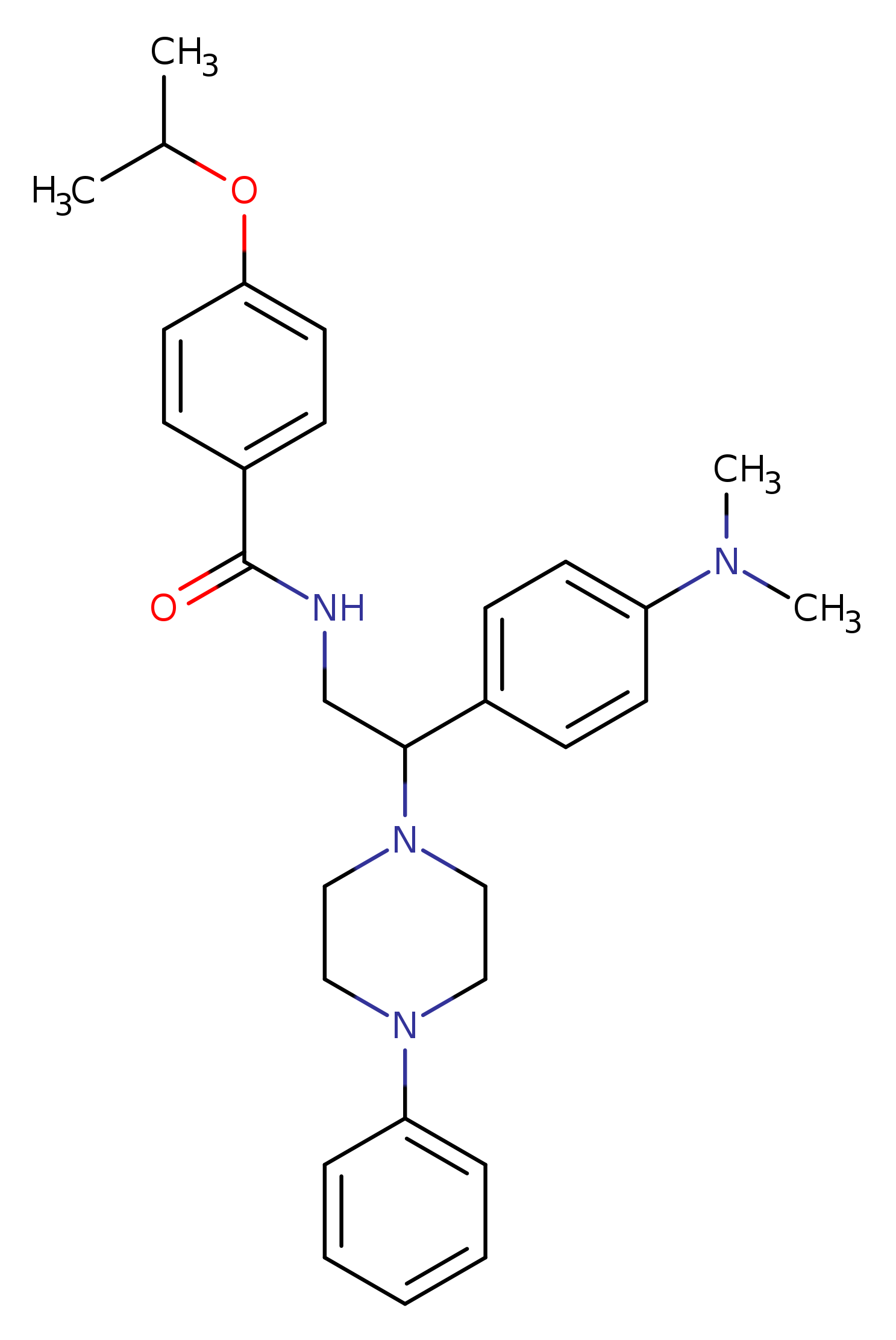 N-{2-[4-(dimethylamino)phenyl]-2-(4-phenylpiperazin-1-yl)ethyl}-4-(propan-2-yloxy)benzamide