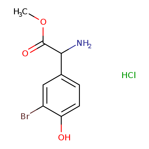 methyl 2-amino-2-(3-bromo-4-hydroxyphenyl)acetate hydrochloride