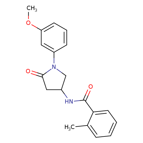 N-[1-(3-methoxyphenyl)-5-oxopyrrolidin-3-yl]-2-methylbenzamide