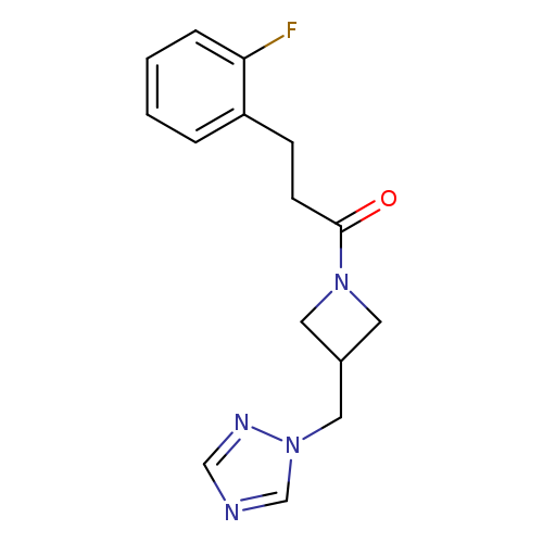 3-(2-fluorophenyl)-1-{3-[(1H-1,2,4-triazol-1-yl)methyl]azetidin-1-yl}propan-1-one