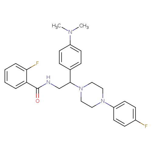 N-{2-[4-(dimethylamino)phenyl]-2-[4-(4-fluorophenyl)piperazin-1-yl]ethyl}-2-fluorobenzamide