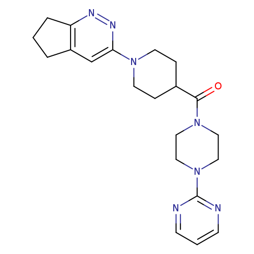 2-[4-(1-{5H,6H,7H-cyclopenta[c]pyridazin-3-yl}piperidine-4-carbonyl)piperazin-1-yl]pyrimidine