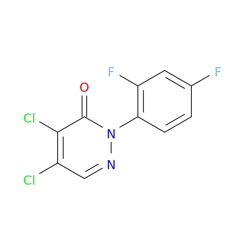 4,5-dichloro-2-(2,4-difluorophenyl)-2,3-dihydropyridazin-3-one