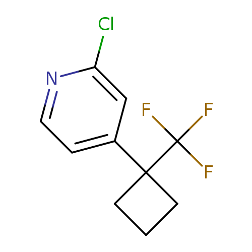 2-chloro-4-[1-(trifluoromethyl)cyclobutyl]pyridine