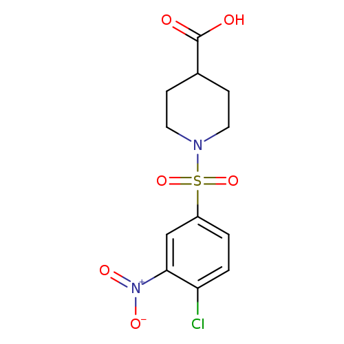 1-((4-Chloro-3-nitrophenyl)sulfonyl)piperidine-4-carboxylic acid